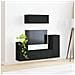 Set mobile TV 4 pcs Nero Legno multistrato - Foto miniatura 4