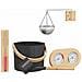 Set di Accessori per Sauna 5 pcs Nero - Foto miniatura 1