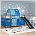 Struttura del letto loft per bambini Nero e Blu 90 x 200 cm - Foto miniatura 3