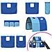 Struttura del letto loft per bambini Nero e Blu 90 x 200 cm - Foto miniatura 7