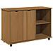 Mobile con Ruote con ruota Marrone miele 100 x 39 x 65,5 cm - Foto miniatura 1