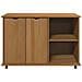Mobile con Ruote con ruota Marrone miele 100 x 39 x 65,5 cm - Foto miniatura 5