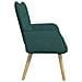 Sofa a Due Posti Verde Scuro 115 x 61 x 87 cm Tessuto - Foto miniatura 5