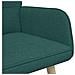 Sofa a Due Posti Verde Scuro 115 x 61 x 87 cm Tessuto - Foto miniatura 7