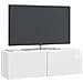 Mobile Porta TV da Muro Bianco Lucido 98 x 31 x 30 cm - Foto miniatura 2