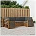 Set divano sezionale con cuscino 5 pcs Naturale e Antracite - Foto miniatura 2