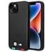 Custodia Bmw Bmhmp14s22ptdk Per Iphone 14 6.1 Nera / Nera Con Stampa In Pelle Tricolor Magsafe - Foto miniatura 1