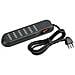 Multipresa salvafulmine Slim6 a 6 Prese Colore Nero  - Foto miniatura 1