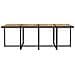 Set Mobili Per Esterni 33 Pz Nero Polyrattan E Legno Di Acacia - Foto miniatura 4
