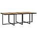 Set Mobili Per Esterni 33 Pz Nero Polyrattan E Legno Di Acacia - Foto miniatura 5