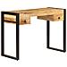 Scrivania Con 2 Cassetti 110x50x77 Cm Legno Massello Di Mango - Foto miniatura 1