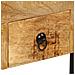 Scrivania Con 2 Cassetti 110x50x77 Cm Legno Massello Di Mango - Foto miniatura 4