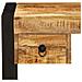 Scrivania Con 2 Cassetti 110x50x77 Cm Legno Massello Di Mango - Foto miniatura 10