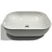 Lavabo Da Appoggio Ceramica Bianco Rettangolare Arredo Bagno 50,5x40,5x14 Cm *** Finitura- : Opaco - Foto miniatura 1