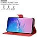 Custodia Compatibile Con Samsung Galaxy S20 Ultra In Rosso Carminio - Coperchio Protettiva Con Chiusura Magnetica, Funzione Stand E Tasca Per Le Carte - Foto miniatura 3