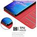 Custodia Compatibile Con Samsung Galaxy S20 Ultra In Rosso Carminio - Coperchio Protettiva Con Chiusura Magnetica, Funzione Stand E Tasca Per Le Carte - Foto miniatura 5