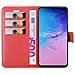 Custodia Compatibile Con Samsung Galaxy S20 Ultra In Rosso Carminio - Coperchio Protettiva Con Chiusura Magnetica, Funzione Stand E Tasca Per Le Carte - Foto miniatura 7