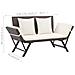 Panchina Da Giardino Con Cuscini 176 Cm Marrone In Polyrattan - Foto miniatura 6