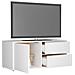 Mobile Porta TV Bianco 80x34x36 cm in Legno Multistrato - Foto miniatura 2