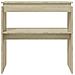 Tavolino Consolle Rovere Sonoma 80x30x80cm in Legno Multistrato - Foto miniatura 3