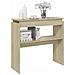 Tavolino Consolle Rovere Sonoma 80x30x80cm in Legno Multistrato - Foto miniatura 7