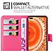 Custodia Compatibile Con Honor View 30 In Rosa Vivo - Coperchio Protettiva Con Chiusura Magnetica, Funzione Stand E Tasca Per Le Carte - Foto miniatura 4