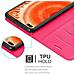 Custodia Compatibile Con Honor View 30 In Rosa Vivo - Coperchio Protettiva Con Chiusura Magnetica, Funzione Stand E Tasca Per Le Carte - Foto miniatura 5