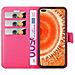 Custodia Compatibile Con Honor View 30 In Rosa Vivo - Coperchio Protettiva Con Chiusura Magnetica, Funzione Stand E Tasca Per Le Carte - Foto miniatura 6