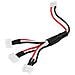Cavo 3 In 1 Carica Batterie Da 7.4v 2s Per Rc Droni Quadricotteri Jjrc H16 X6 Wltoys V262 V666 A959 A979 V912 V913 K120 Syma X8c X8w X8g - Foto miniatura 1