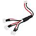 Cavo 3 In 1 Carica Batterie Da 7.4v 2s Per Rc Droni Quadricotteri Jjrc H16 X6 Wltoys V262 V666 A959 A979 V912 V913 K120 Syma X8c X8w X8g - Foto miniatura 5
