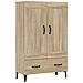 Credenza Rovere Sonoma 70x31x115 Cm In Legno Multistrato - Foto miniatura 2
