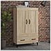 Credenza Rovere Sonoma 70x31x115 Cm In Legno Multistrato - Foto miniatura 1