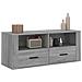 Mobile Tv Grigio Sonoma 100x35x40 Cm In Legno Multistrato - Foto miniatura 4