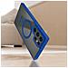Cover Magsafe Per Samsung S23 Ultra Retro Rigido Bordo In Silicone Blu - Foto miniatura 5