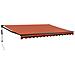 Tenda Sole Automatica Retrattile Arancione e Marrone 4x3 m - Foto miniatura 1