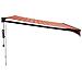 Tenda Sole Automatica Retrattile Arancione e Marrone 4x3 m - Foto miniatura 5