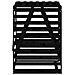 Copribidone Nero 84x90x128,5 Cm In Legno Massello Di Pino - Foto miniatura 5