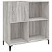 Mobile Porta Dischi Grigio Sonoma 84,5x38x89 Legno Multistrato - Foto miniatura 1