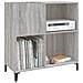 Mobile Porta Dischi Grigio Sonoma 84,5x38x89 Legno Multistrato - Foto miniatura 3