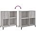 Mobile Porta Dischi Grigio Sonoma 84,5x38x89 Legno Multistrato - Foto miniatura 6