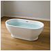 Vasca Da Bagno Freestanding Ovale Acrilico Bianco Lucido 170 X 80 X 61 Cm - Foto miniatura 2