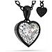 Collana in Argento Sterling, ""Love"", Nero - Foto miniatura 1