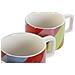 Set Di Tazze Da Caffè Dkd Home Decor Bianco Multicolore Marrone Chiaro Metallo Bambù 260 Ml - Foto miniatura 3