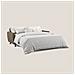 Callisto Divano letto matrimoniale in tessuto morbido impermeabile T02 208 cm (mat. 160x197) marrone - Foto miniatura 2