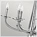 Lampadario Industrial Nordico Ascher Acciaio Nichel Lucido Cristallo 6 Luci E14 - Foto miniatura 3