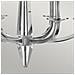 Lampadario Industrial Nordico Ascher Acciaio Nichel Lucido Cristallo 6 Luci E14 - Foto miniatura 4