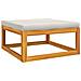 Set Salotto Giardino 11pz Cuscini Grigio Chiaro Legno Massello - Foto miniatura 8