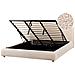 Letto Contenitore Bouclé Blagnac 180 X 200 Cm Beige Chiaro - Foto miniatura 2