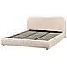 Letto Contenitore Bouclé Blagnac 180 X 200 Cm Beige Chiaro - Foto miniatura 4