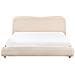 Letto Contenitore Bouclé Blagnac 180 X 200 Cm Beige Chiaro - Foto miniatura 6
